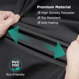 FURNITURE ONE Furniture Cover, 600D Oxford Fabric Patio Set Cover Round Dining Set Cover Black - 180x90cm - Size: W900mm x H750mm - thumbnail 2