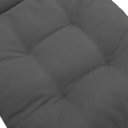 SPETLEK Garden Chair Cushion Seat Pad Cotton 2 Section Dark Grey - Size: 100 cm x 190 cm - thumbnail 2