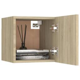 Berkfield Home Bedside Cabinet Sonoma Oak 30.5x30x30 cm Engineered Wood in Light Oak - thumbnail 3