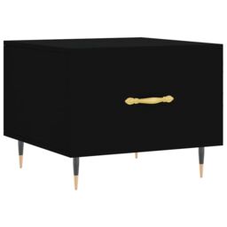 Berkfield Home Coffee Table Black 50x50x40 cm Engineered Wood - Size: 50 x 50 x 40 cm - thumbnail 2