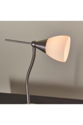 Netlighting Range Table Lamp Satin Chrome White Glass G9 in Grey - thumbnail 6