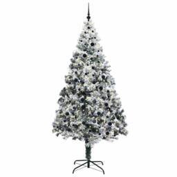 Berkfield Home Artificial Christmas Tree with 300 LEDs with Stand Green 240 cm - thumbnail 3