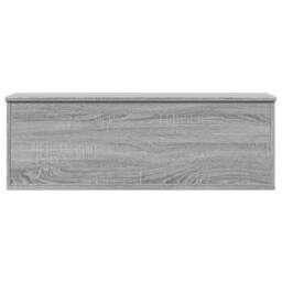 Berkfield Home Storage Box Grey Sonoma 102x35x35 cm Engineered Wood - Size: 102 x 35 x 35 cm - thumbnail 4