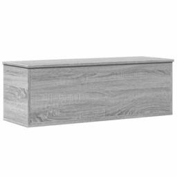 Berkfield Home Storage Box Grey Sonoma 102x35x35 cm Engineered Wood - Size: 102 x 35 x 35 cm - thumbnail 3