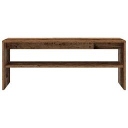 Berkfield Home TV Cabinet Old Wood 100x40x40 cm Engineered Wood in Brown - Size: 100 x 40 x 40 cm - thumbnail 5