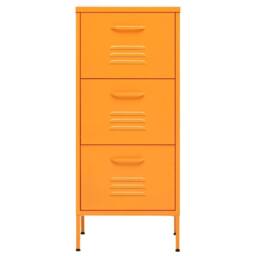 Berkfield Home Storage Cabinet Mustard Yellow 42.5x35x101.5 cm Steel - thumbnail 3
