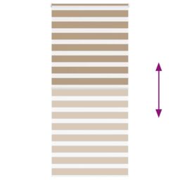 Berkfield Home Zebra Blind Sand Brown 115x230 cm Fabric Width 110.9 cm Polyester - thumbnail 5