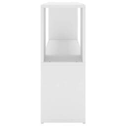 Berkfield Home Book Cabinet White 100x24x63 cm Engineered Wood - Size: 100 x 24 x 63 cm - thumbnail 4