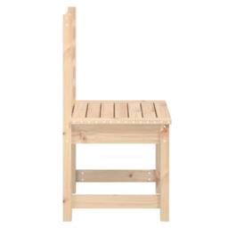 Berkfield Home Garden Chairs 2 pcs 40.5x48x91.5 cm Solid Wood Pine in Natural - thumbnail 5