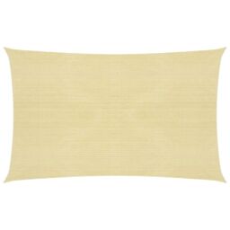 Berkfield Home Sunshade Sail 160 g/m ² Beige 3x5 m HDPE - thumbnail 1