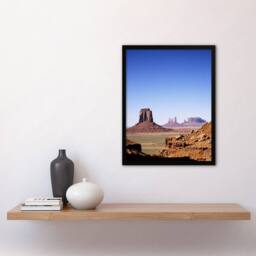 Artery8 Monument Valley Arizona Carol M Highsmith Framed Wall Art Print in Blue - Size: A4 - thumbnail 4