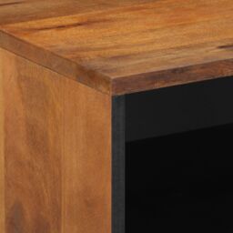 Berkfield Home Bedside Cabinet 50x33x60 cm Solid Wood Mango in Brown - Size: 50 x 33 x 60 cm - thumbnail 6