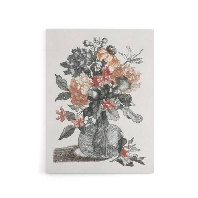"Artery8 Spring Flowers in a Vase Still Life Teyler Canvas Wall Art in White - Size: W18"" x H24""" - image 1