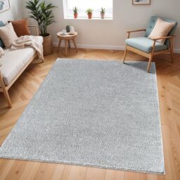 Livabliss Cloudy Shag-Solid Color Beige White Grey Blue Pink Green Yellow Black Red Soft Plush Pile Living Rug - Size: 140 cm x 200 cm - thumbnail 1