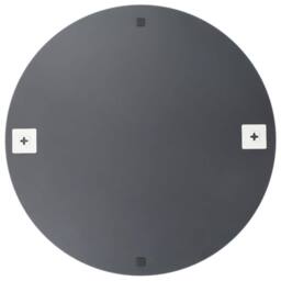 Berkfield Home Wall Mirror 70 cm Round Glass in Silver - thumbnail 4