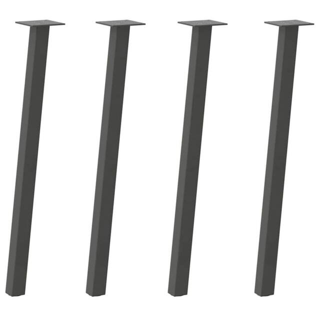 Berkfield Home Coffee Table Legs 4 pcs Anthracite 72 cm Steel in Charcoal - image 1