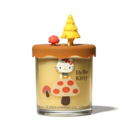 Hello Kitty Vanilla Crème Brulee Scented Candle - Seasons Collection, 3D Lid, Jar in Brown - Size: Medium - thumbnail 5