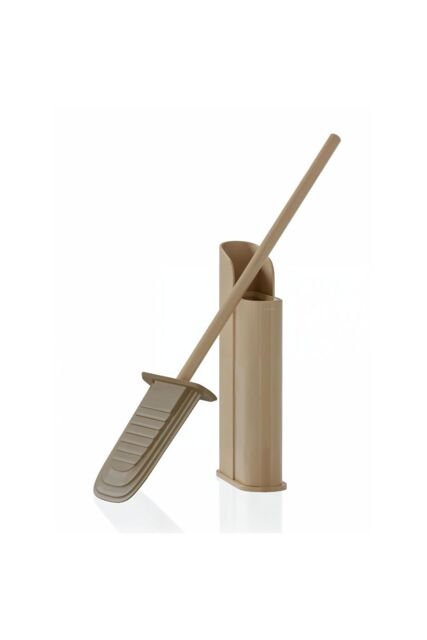 Cosmic Silicone Toilet Brush Self-Adhesive Slim Beige Flat Collection - image 1