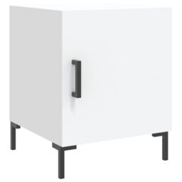 Berkfield Home Bedside Cabinet White 40x40x50 cm Engineered Wood - Size: 40 x 40 x 50 cm - thumbnail 2