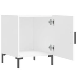 Berkfield Home Bedside Cabinet White 40x40x50 cm Engineered Wood - Size: 40 x 40 x 50 cm - thumbnail 3