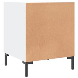 Berkfield Home Bedside Cabinet White 40x40x50 cm Engineered Wood - Size: 40 x 40 x 50 cm - thumbnail 6