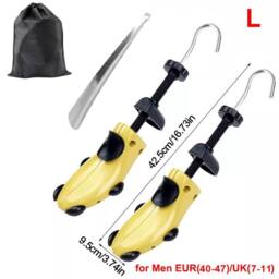 FLAVORA Men's For Men EU(44-47)2 Pack Adjustable Shoe Stretcher Trainer Shaper in Yellow - Size: 600mm - thumbnail 2