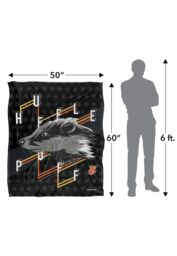 Harry Potter Blanket, 152x127 cm Neo Industries Hufflepuff Silky Touch Super Soft Throw Blanket in White - thumbnail 5