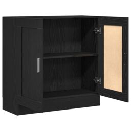 Berkfield Home Black Oak Book Cabinet - 82.5x30.5x80 cm - Engineered Wood - thumbnail 5