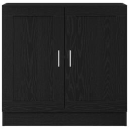 Berkfield Home Black Oak Book Cabinet - 82.5x30.5x80 cm - Engineered Wood - thumbnail 7