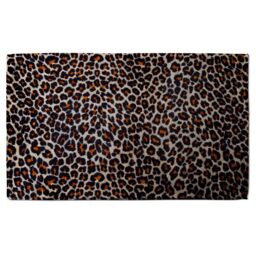 Benjamin Tate Design Print Of Leopard Skin Soft Bath Towel in Brown - thumbnail 1
