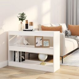 Berkfield Home Book Cabinet/Room Divider White 100x30x72 cm - Size: 100 x 30 x 72 cm - thumbnail 1