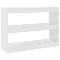 Berkfield Home Book Cabinet/Room Divider White 100x30x72 cm - Size: 100 x 30 x 72 cm - thumbnail 2