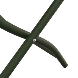 Berkfield Home Folding Garden Chairs 2 pcs Dark Green 42x52x82 cm Powder-coated Steel - Size: 42 x 52 x 82 cm - thumbnail 8