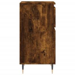Berkfield Home Sideboards 2 pcs Smoked Oak 40x35x70 cm Engineered Wood in Brown - Size: 40 x 35 x 70 cm - thumbnail 8