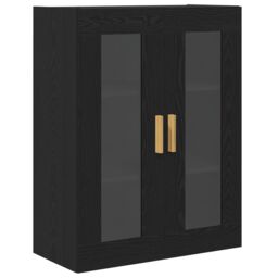 Berkfield Home Black Oak Wall Cabinet - 69.5x34x90 cm - thumbnail 2