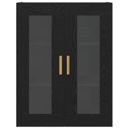 Berkfield Home Black Oak Wall Cabinet - 69.5x34x90 cm - thumbnail 7