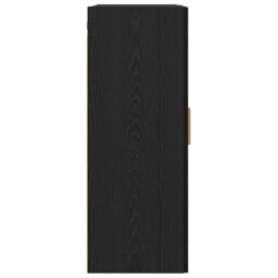 Berkfield Home Black Oak Wall Cabinet - 69.5x34x90 cm - thumbnail 8