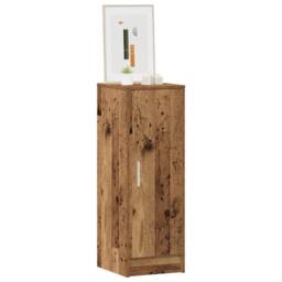 Berkfield Home Shoe Cabinet Artisan Oak 32x35x92 cm Engineered Wood in Brown - Size: 32 x 35 x 92 cm - thumbnail 1