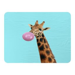 Benjamin Tate Design bubble gum on color background Designer Blanket in Natural - Size: 120 cm x 150 cm - thumbnail 1