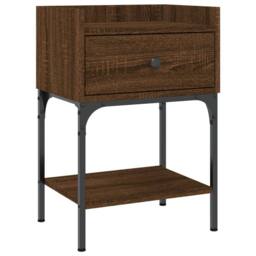 Berkfield Home Bedside Tables 2 pcs Brown Oak 40.5x31x60 cm Engineered Wood - thumbnail 5