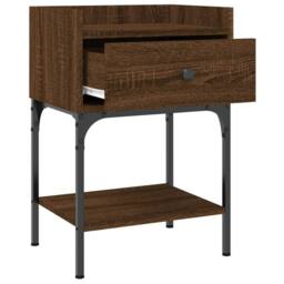 Berkfield Home Bedside Tables 2 pcs Brown Oak 40.5x31x60 cm Engineered Wood - thumbnail 7