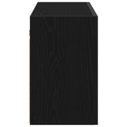 Berkfield Home Bathroom Wall Cabinet Black 100x25x40 cm Engineered Wood - Size: 100 x 25 x 40 cm - thumbnail 7