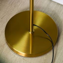 Wyld Haus Tasozi Gold Tone 3 Light Tree Floor Lamp with White Glass Globe Shades - thumbnail 9