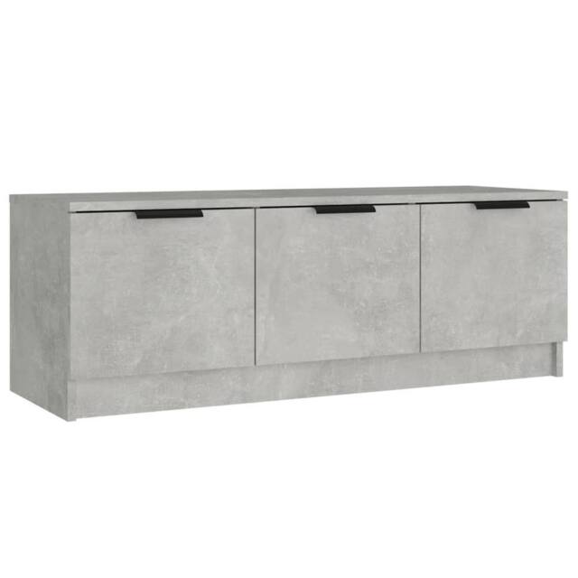Berkfield Home TV Cabinet Concrete Grey 102x35x36.5 cm Engineered Wood - image 1