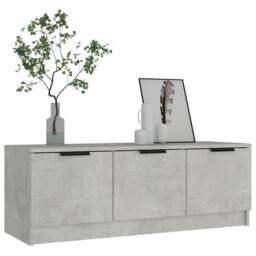Berkfield Home TV Cabinet Concrete Grey 102x35x36.5 cm Engineered Wood - thumbnail 5