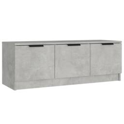 Berkfield Home TV Cabinet Concrete Grey 102x35x36.5 cm Engineered Wood - thumbnail 1