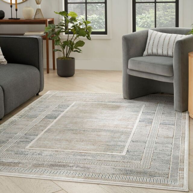 The Rug Shop UK Multi Modern Geometric Abstract Polyester Easy To Clean Latex Back Rug - Size: 240 cm x 300 cm - image 1
