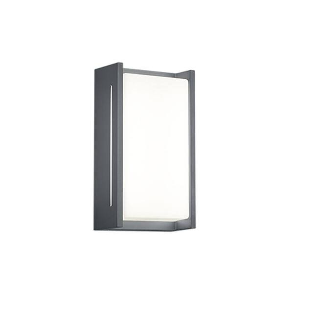 Netlighting Indus Modern 2 Light Outdoor Modern Wall Lamp Anthracite 3000K IP54 in Black - image 1