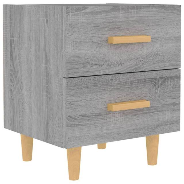 Berkfield Home Bed Cabinet Grey Sonoma 40x35x47.5 cm - image 1