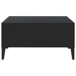 Berkfield Home Coffee Table Black 60x60x30 cm Engineered Wood - Size: 60 x 60 x 30 cm - thumbnail 4